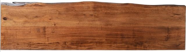 Jofran Inc. Nature's Edge Chestnut 72" Sofa Counter Dining Table with Black Base-3