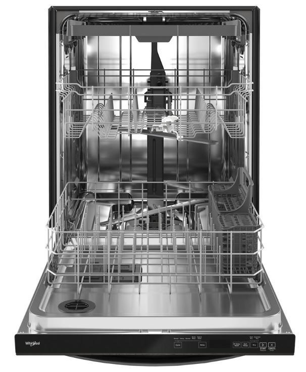 Whirlpool® 24" Fingerprint Resistant Black Stainless Built In Dishwasher-2