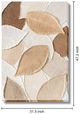 Classy Living Organic Neutral Harmony Textured Leaf Wall Art-2