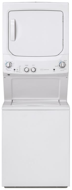 Crosley® 9.7 Cu. Ft. White Stack Laundry-0