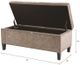 Olliix by Madison Park Taupe Shandra II Tufted Top Storage Bench-4
