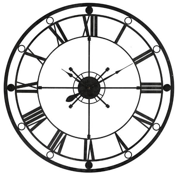 YHD Black Tower Wall Clock-0