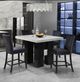 Global Furniture USA D04 5-Piece Black/White Dining Set-1
