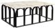 Harp & Finial® Maro Marble Top Matte Black Coffee Table-0