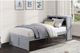Mazin Furniture Orion Gray Twin Youth Bookcase Bed-2