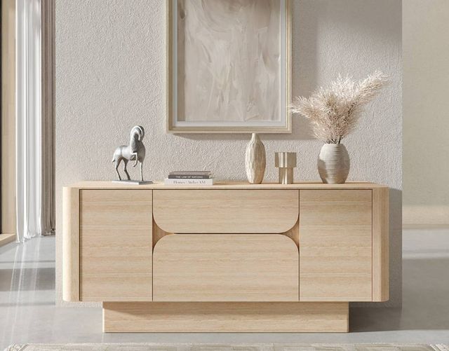 ACME Furniture Inca Travertine Stone Server-1