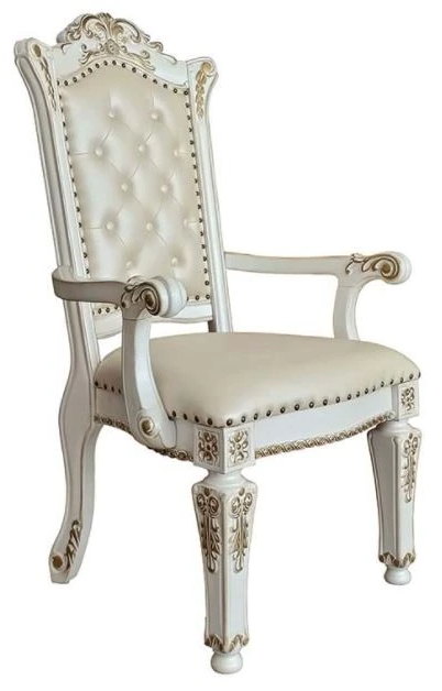 ACME Furniture WARNER ARM CHAIR 1点 ACME Furniture Vendom Antique Pearl Dining Arm Chair