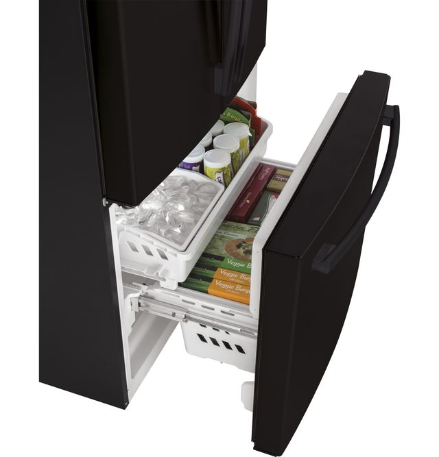 GE® 33 in. 18.6 Cu. Ft. Black Counter Depth French Door Refrigerator-2