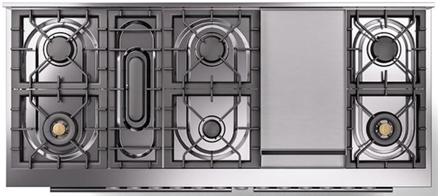 Ilve® Professional Plus II 60" Graphite Matte Pro Style Dual Fuel Range-2