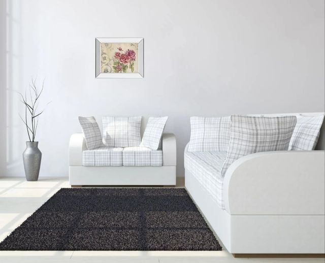 Classy Art Mon Jardin I by Tava Studios Mirror Framed Wall Art-2