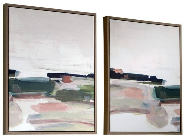 Uttermost® Just 2-Piece Peaking Framed Canvas Set-3