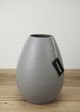 Le Present Drop Wide Light Grey 8.6" Vase-2
