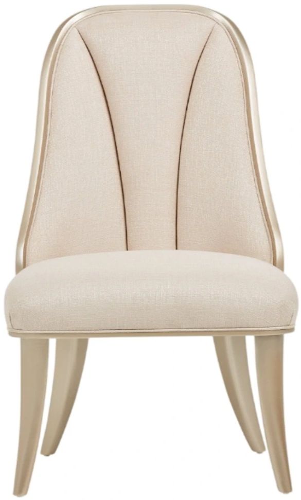 Michael Amini® Villa Cherie Caramel/Chardonnay Dining Side Chair -2