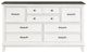 Mazin Furniture Chesterton Antique White/Dark Brown Dresser-1
