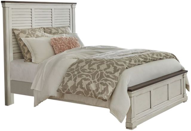 Coaster® Hillcrest 4-Piece Dark Rum/White King Bedroom Set-1
