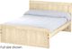 Crate Designs™ Furniture Unfinished Full XL Youth Panel Bed-0
