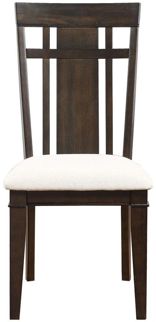 Homelegance® Makah Beige/Dark Brown Dining Side Chair-2