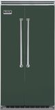 Viking® 5 Series 42 in. 25.3 Cu. Ft. Blackforest Green Built In Side-by-Side Refrigerator-0