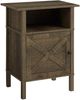 Monarch Specialties Inc. Dark Oak/Black Metal Accent Table -0