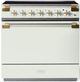 AGA™ Elise 36" White Pro Style Induction Range-0