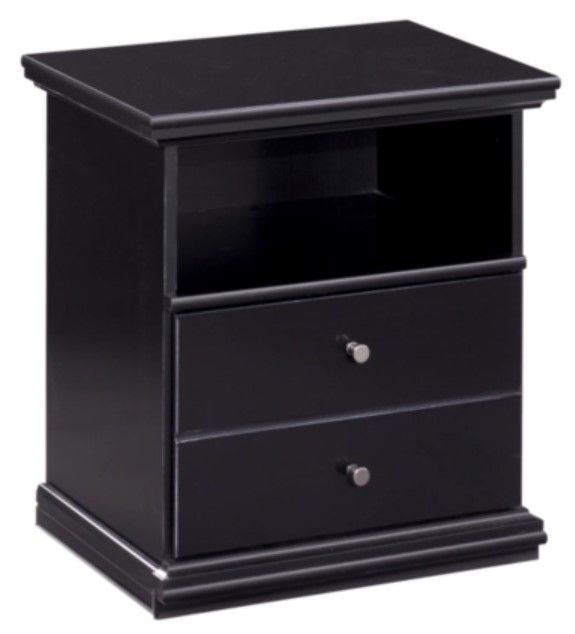 Signature Design by Ashley® Maribel 5-Piece Black Queen or Full Panel Headboard Bedroom Set-3