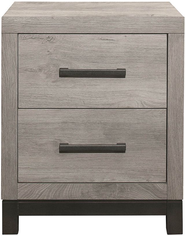 Mazin Furniture Zephyr Gray/Light Gray Nightstand-1