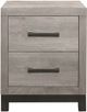 Mazin Furniture Zephyr Gray/Light Gray Nightstand-1