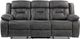 Homelegance® Madrona Hill Gray Manual Reclining Sofa-2