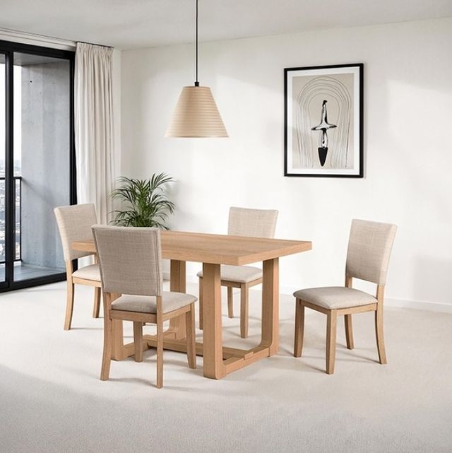 Furniture of America® Sauro Natural Dining Table-1