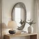 Uttermost® Schiller Antique Nickel Oval Mirror-1