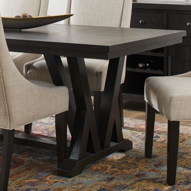 Flexsteel® Lattice Ebony Rectangular Dining Table-4