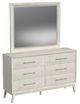 Elements International Westland Almond Dresser and Mirror-0