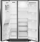 Whirlpool® 36" 20.9 Cu. Ft. Black Counter Depth Side by Side Refrigerator-1