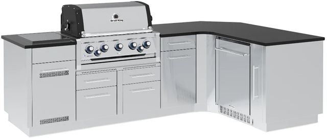 Broil King® Imperial™ S 590iG Stainless Steel Natural Gas Outdoor Kitchen Kit-1
