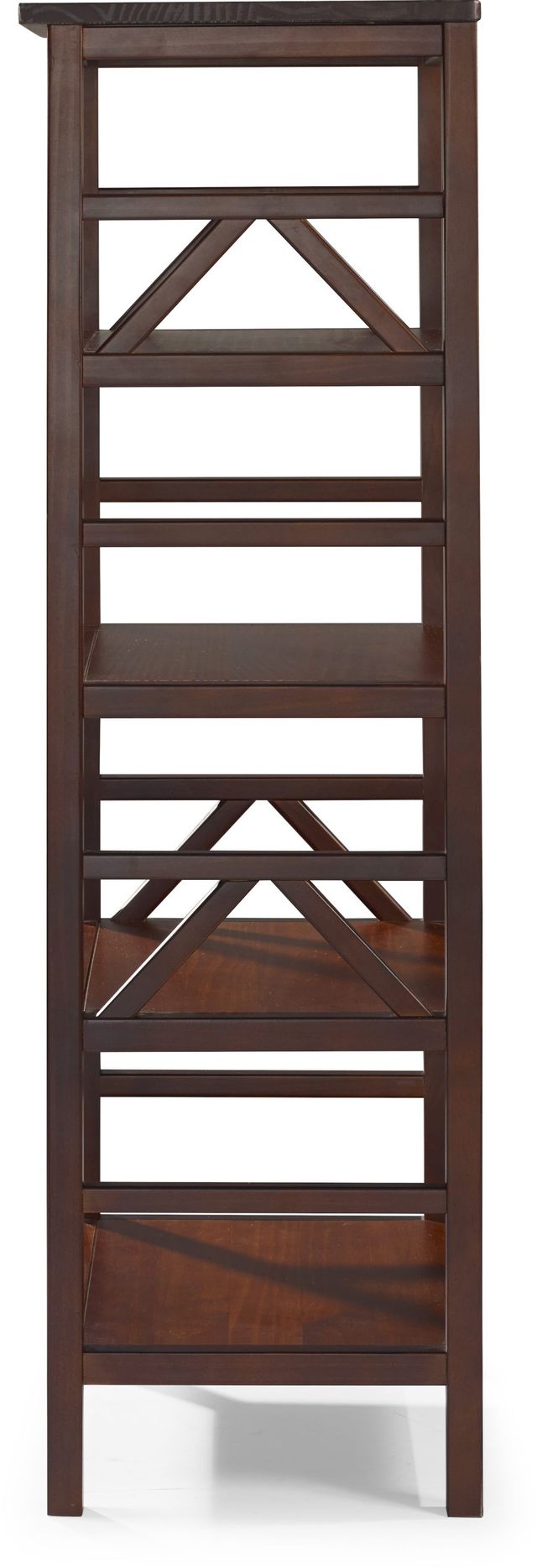 Linon Titan Antique Tobacco Bookcase-1