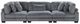 Mazin Furniture Traverse Gray Sofa-1