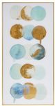 Olliix by Urban Habitat Crowned Motions Multi Crystal Glass Coat with Foil Framed Wall Art-0