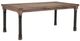 Michael Amini® Crossings Reclaimed Barn Dining Table with Gunmetal Base-0