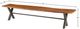 LH Home Live Edge Restore Brown/Gunmetal Grey 70" Bench-2
