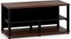 Salamander Designs® Synergy Open Center Twin 20 AV Cabinet-Dark Walnut/Black-0