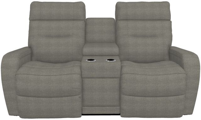 La-Z-Boy® Baron Granite Power Wall Reclining Loveseat with Console and Headrest-1