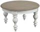 Riverside Furniture Jameson Antique Oak Coffee Table with Pale Taupe Base-0