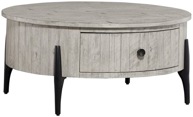 aspenhome® Zane Parchment Round Cocktail Table-0