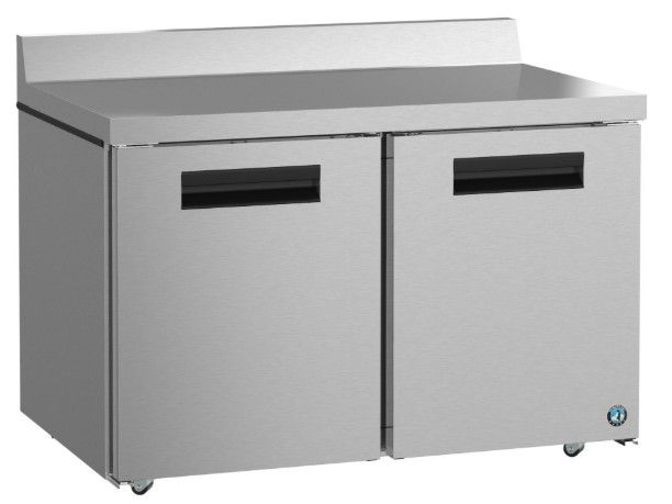 Hoshizaki Steelheart® 48" 13.7 Cu. Ft. Stainless Steel Two Section Worktop Refrigerator-2