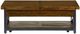 Flexsteel® Carpenter Dark Brown Lift-Top Coffee Table with Black Base-4