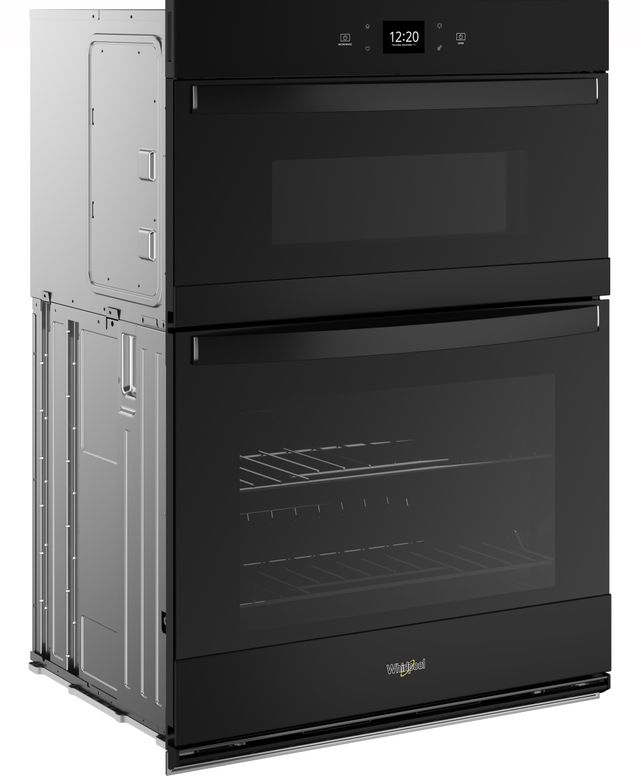 Whirlpool® 27" Black Oven/Microwave Combo Electric Wall Oven-2
