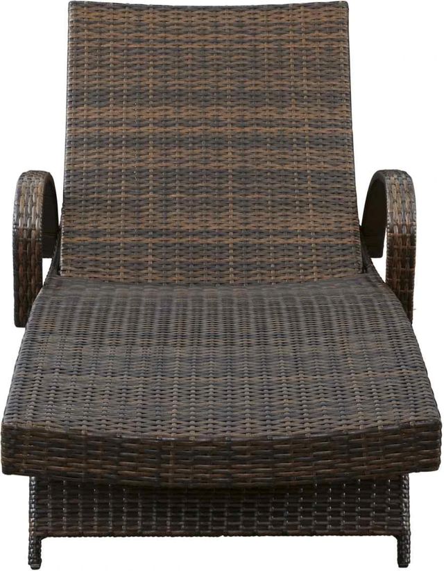 Signature Design by Ashley® Kantana 2-Piece Brown Wicker Outdoor Chaise Lounge-3