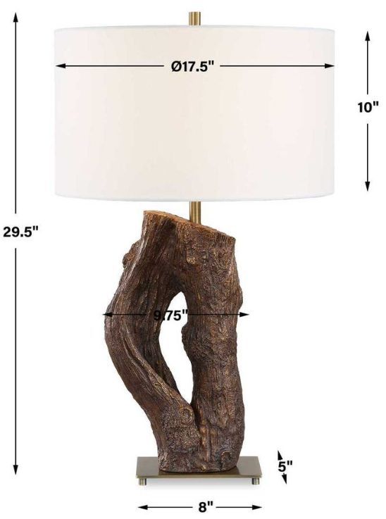 Uttermost® Namath Textured Wood Table Lamp-4