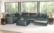 Jackson Furniture Remington 6-Piece Pine U-Shape Sectional with Ottoman-4