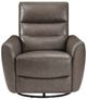 Homelegance® Cassian Dark Brown Manual Swivel Glider Recliner-2